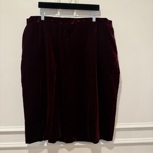 Jupe Crayon Koret Vintage 80s Rouge - Laine Lavable - Petite 8P - NWT